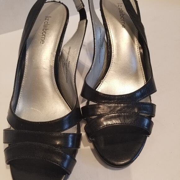 Liz Claiborne Sling back Heels Comfortable Slip On Lightweight Women's Size 8 - Picture 2 of 8